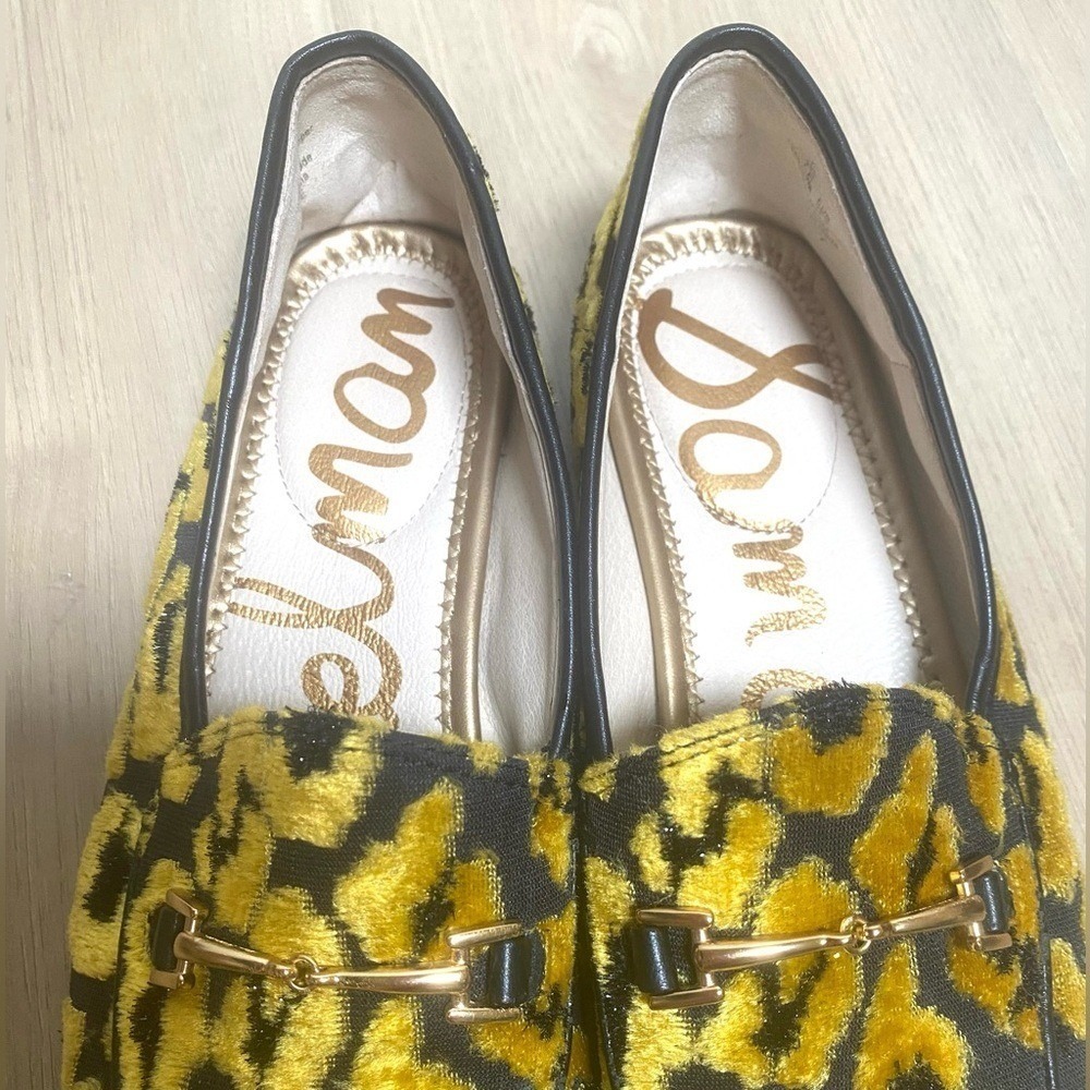 SAM EDELMAN "Loraine" Animal Print Loafers Flats Shoes Sz 7.5 - Picture 5 of 8